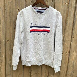 Tommy Hilfiger Crewneck Sweater Large Gray